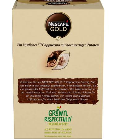 Nescaf Gold Type Cappuccino - Creamy Beverage Powder (4 Pack) | Soluble Bean Coffee Sticks | Rich Caffeine Taste - Buy Online on SooperMarket.com