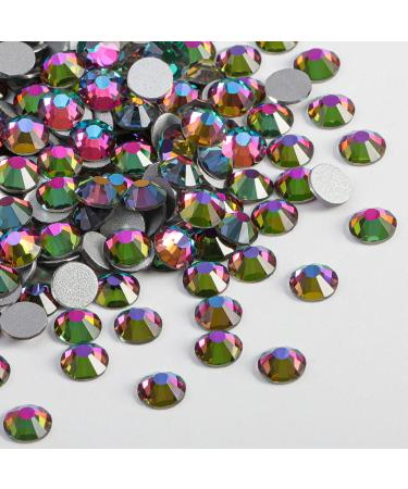 Buy Beadsland 1440 Flat Back Rhinestones - Green Volcano SS10 Nail Crystals for Stunning Nail Art - Buy Online on SooperMarket.com