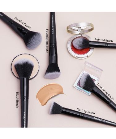 Professional 28-Piece Makeup Brush Set - Premium Face Eyes & Lips Brushes in Black Gift Box | Magefy - Buy Online on SooperMarket.com