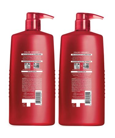 L'Oreal Paris Elvive Color Vibrancy Protecting Shampoo & Conditioner Set - 28 Fl Oz (Set of 2) - For Color Treated Hair - Buy Online on SooperMarket.com