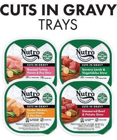 NUTRO Adult High Protein Grain-Free Wet Dog Food Variety Pack - Beef, Lamb, Chicken, Turkey - 36 Pack x 3.5oz - Buy Online on SooperMarket.com