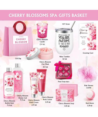 Bath and Body Works Gift Set for Women - Mother's Day Spa Package with Cherry Blossoms Self Care - Relaxing Gifts for Her - Buy Online on SooperMarket.com