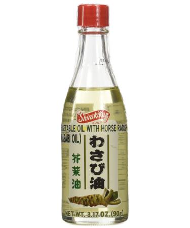 Shirakiku Vegetable Oil with Horse Radish (Wasabi Oil) in 3.17oz Bottle