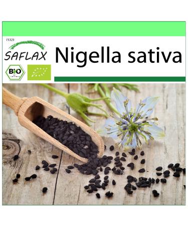 SAFLAX - Organic - Black Cumin - 300 Seeds - Nigella Sativa