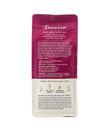Organic Vanilla Nut Teeccino Herbal Coffee - Prebiotic, Caffeine-Free & Acid Free - 11 oz (Pack of 3) - Buy Online on SooperMarket.com