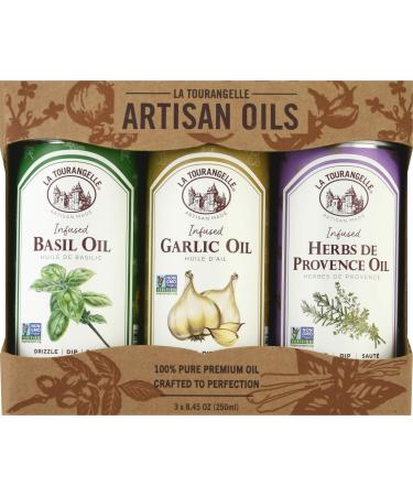 La Tourangelle French Infused Trio Artisan Oils 8.45 fl oz (250 ml) Each