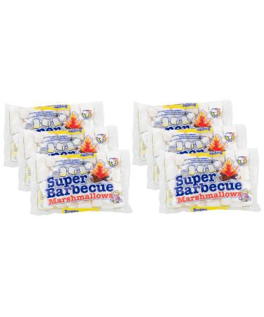 Mr. Mallo Super Barbecue Marshmallows |Foam sugarMouse bacon |Overall soft candy for barbecue campfire or for grilling (6x 300 g)