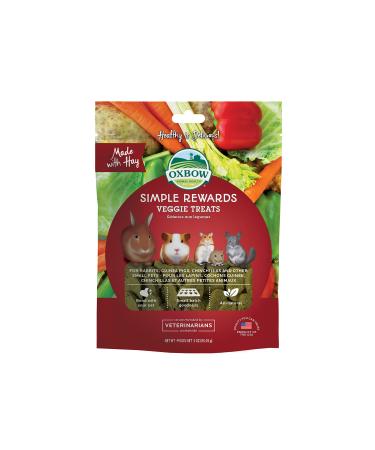 Oxbow Simple Rewards Baked Treats Timothy Treats Veggie Blend 3 Ounce (Pack of 1)