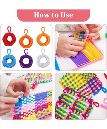 Anglecai 336 Pieces Loom Potholder Loops Kit - 14 Colors | Weaving Craft with Crochet Hooks | Compatible with 7 Inch Loom - Buy Online on SooperMarket.com