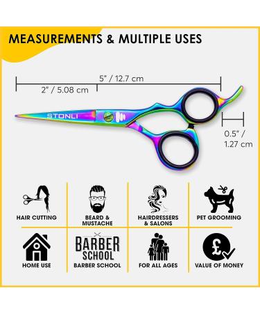 STONLI 5 Premium Beard & Moustache Scissors - Ultimate Facial Hair Styling Tool for Men - Buy Online on SooperMarket.com