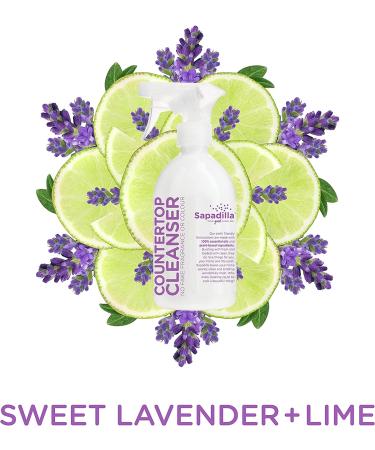 Sapadilla Sweet Lavender + Lime Biodegradable Countertop Cleanser Spray  16 Ounce  (Pack of 1) - Buy Online on SooperMarket.com