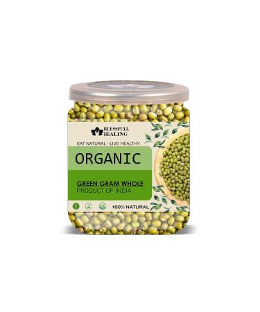 Blessfull Healing Organice Green Gram Whole 2 lb (907 Gram)