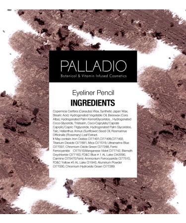 Palladio Wooden Eyeliner Pencil - Thin Shape for Easy Application - Long Lasting, Rich Pigment - Light Brown 1 Count - Buy Online on SooperMarket.com