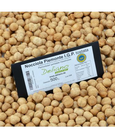 Deliano Roasted Hazelnuts IGP - Tonda Gentile Whole Shelled Nuts 500g | Chocolate 500g Pack | Premium International Shipping - Buy Online on SooperMarket.com