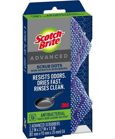 Scotch-Brite Scrub Dots Advanced Non-Scratch Scrubbers - 2 Pack - Buy Online on SooperMarket.com