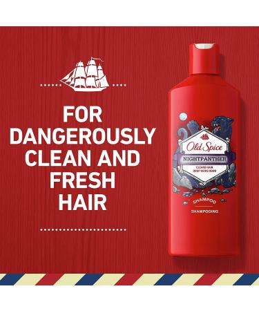 Old Spice Nightpanther Shampoo for Men 13.5 fl oz - Pack of 6 - Buy Online on SooperMarket.com