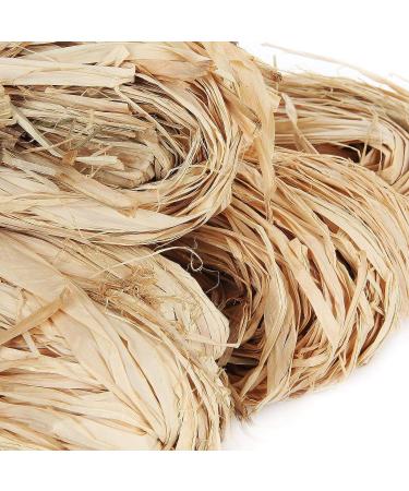 600g Natural Raffia Paper Ribbon for Florist Crafts & Christmas Gift Wrap - 12 x 50g Bundles - Buy Online on SooperMarket.com