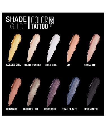 Maybelline Color Tattoo Chill Girl Cream Eyeshadow 0.14 oz | Waterproof & Longwear Pot Makeup - Buy Online on SooperMarket.com