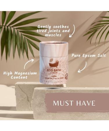 Pure Epsom Salt Bath Soak 250g Tube - Rich Magnesium Formula for Post-Workout Recovery | Eco Bath London - Buy Online on SooperMarket.com