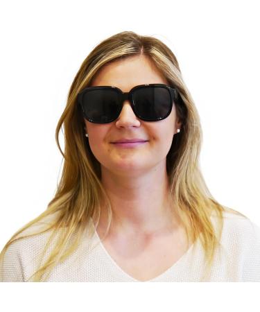 Stylish Retro Mini Glasses - Prescription Sunglasses with XL Lenses Thick Frames & Free Case for Women - 2.5 Diopters - Buy Online on SooperMarket.com
