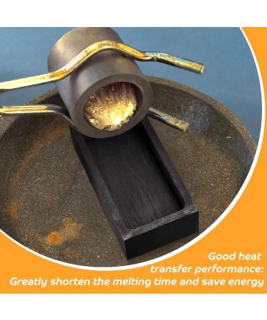 Graphite Ingot Mold for Gold Silver Casting - 90 x 40 x 20 mm - 1000g Gold/500g Silver - Buy Online on SooperMarket.com