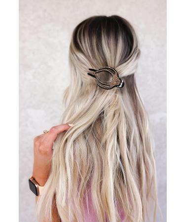5PCS Rhinestone French Hair Clips for Women | Strong Hold Curved Claw Clips | No Slip Design | Medium Size 3.74 | Ideal for Thick Hair - Buy Online on SooperMarket.com