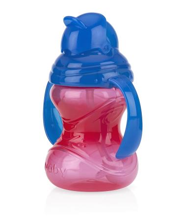 Nuby No-Spill Flip N' Sip Clik-It Cup with 360 Straw 8oz - Multicolor - Buy Online on SooperMarket.com