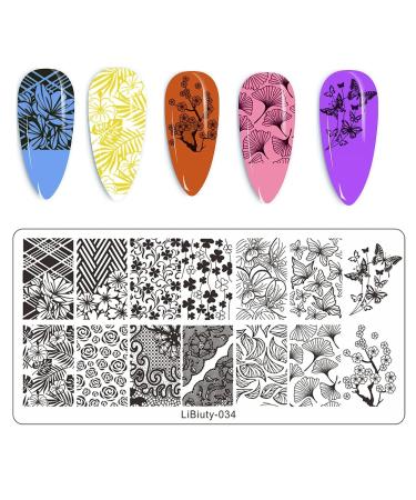 Jeewheet Nail Art Starter Kit - 6PC Nail Stamps & 4 Replacement Heads | Flame Patterns for Perfect Nails - Buy Online on SooperMarket.com