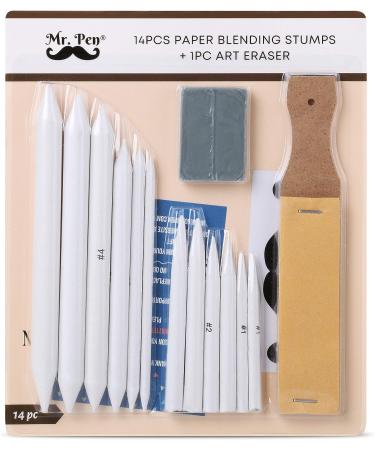 Mr. Pen Blending Stump 14 Pack with Art Eraser - Drawing and Sketching Blending Tools Set - Buy Online on SooperMarket.com