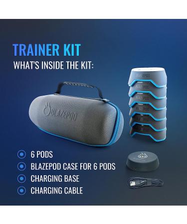 BlazePod LED Reflex Training Pods for Boxing & Martial Arts | Improve Reaction Times, Speed & Agility | Ideal for Coaches & Individuals in Gyms & Dojos | Set of 6 Pods - Buy Online on SooperMarket.com
