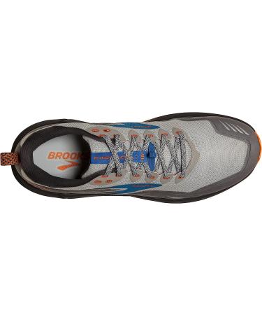 Brooks Cascadia 16 Men's Trail Running Shoe - Oyster Mushroom/Alloy/Orange - Size 12 - Buy Online on SooperMarket.com