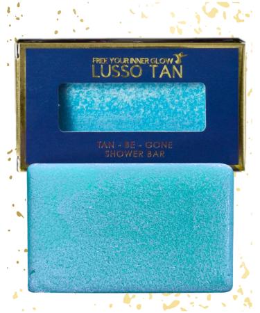 Organic Self-Tan Remover Shower Bar Winter Nights Tan-Be-Gone Bar by Lusso Tan. Naturally Fragranced. Vegan and Cruelty-Free. Fast-Action False Tan Eraser Removes Fake Tan In Minutes!