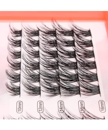 Buy 10-12-14-16mm Mixed Wide Stem Cluster Lashes | 3D Volume Soft & Lightweight Individual False Eyelashes - Buy Online on SooperMarket.com