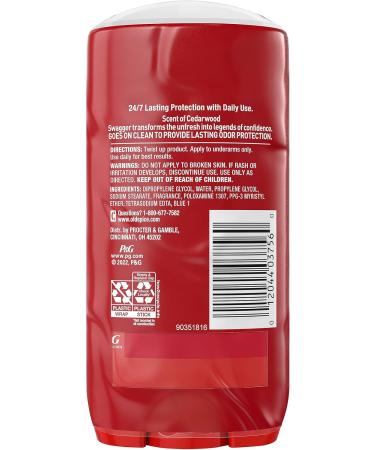 Old Spice Men's Deodorant Aluminum-Free Swagger 3.0oz Twin Pack Cedarwood and Lime 6 Ounce (Pack of 1) - Buy Online on SooperMarket.com