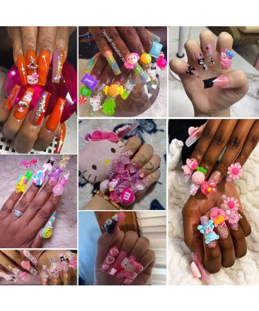 77 PCS TemBelle Kawaii 3D Nail Charms - Flatback Resin Charms for Nail Art Decorations - Buy Online on SooperMarket.com