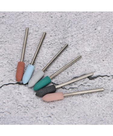 6Pcs Nail Art Grinding Head Set - Dead Skin Removal & Polishing - Nail Drill Accessories - Buy Online on SooperMarket.com