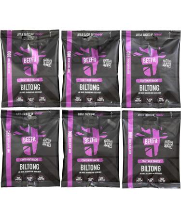 BEEFit BBQ Biltong Beef Jerky 10x30g - High Protein, Gluten Free, Keto Friendly - Buy Online on SooperMarket.com