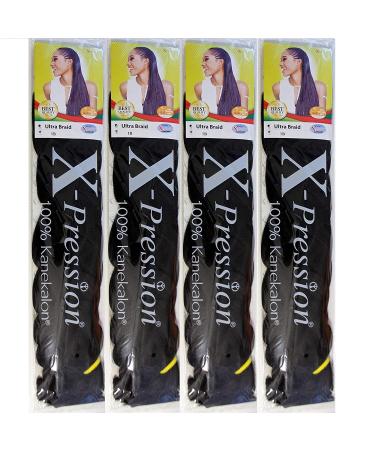 X-pression Premium Original Sensationnel (4packs) Color #1B 1B pack of 4