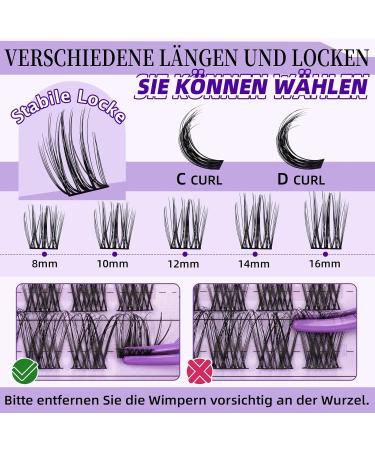 84 PCs Individual Eyelash Extensions - Z15 B&C DIY Lash Clusters for Beginners & Reusable Lashes at Home - D-10 mm - Buy Online on SooperMarket.com