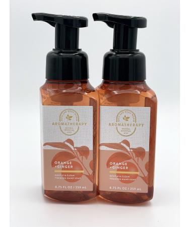 Bath and Body Works Gentle & Clean Foaming Hand Soap 8.75 fl. oz. (Aromatherapy Orange Ginger 2-Pack)