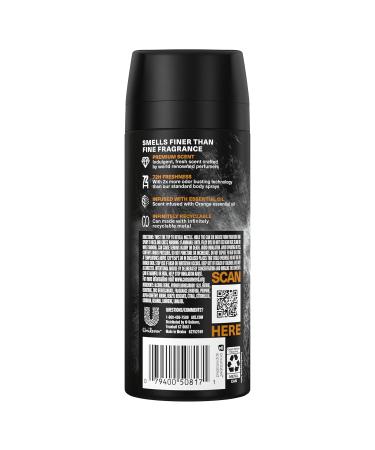 AXE Fine Fragrance Body Spray - Black Vanilla & Sandalwood | 72H Odor Protection Aluminum-Free | Premium 4 oz - Buy Online on SooperMarket.com