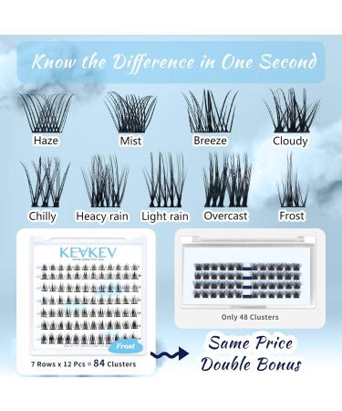 Lash Clusters 84 Pcs Individual Eyelash Extensions Thin Band Soft Frost D-Mix 8-16mm - Buy Online on SooperMarket.com