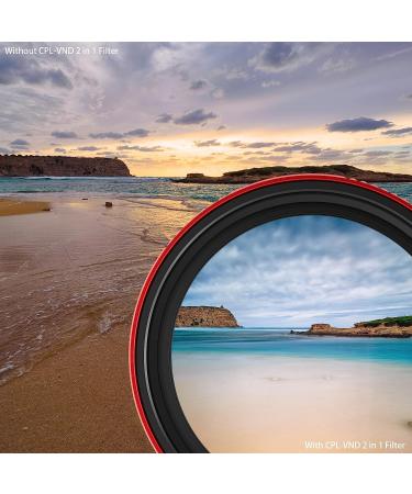 Haida 67mm CPL + VND Filter Pro II - Multi-Coating Circular Polarizer + Variable Neutral Density Camera Lens Filter - Buy Online on SooperMarket.com