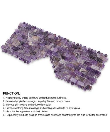 Amethyst Jadestone Eye Relax Mask - Natural Face Massager for Dark Circle Reduction - Buy Online on SooperMarket.com