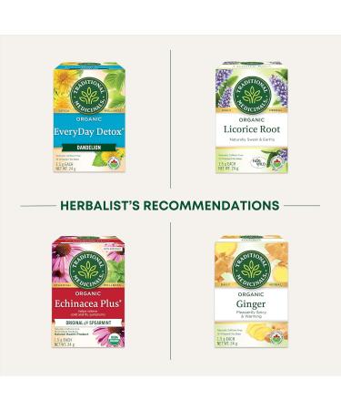 Traditional Medicinals - Organic Spearmint Herbal Tea (Pack of 6) - Refreshing and Minty - 96 Tea Bags Total Tea Spearmint 16 Count (Pack of 6) - Buy Online on SooperMarket.com