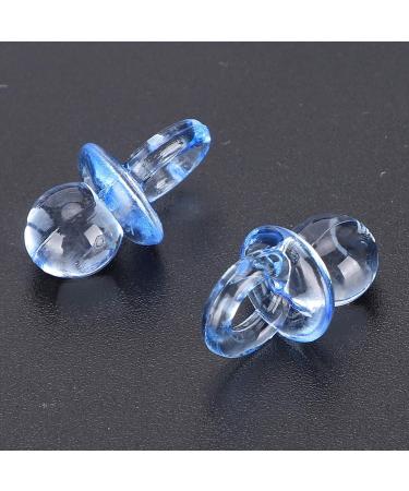 200 Pieces Blue Acrylic Pacifier Accessories - Mini Baptism & Baby Birthday Decorations | Perfect Gift Item - Buy Online on SooperMarket.com