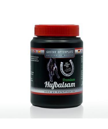 Gustav Optenplatz Premium Hufbalsam for horses go!Horse care for healthy hoof growth Huffett for daily hoof care hoof ointment & huff-tiger against dry cracked hooves anti-doping (500ml)