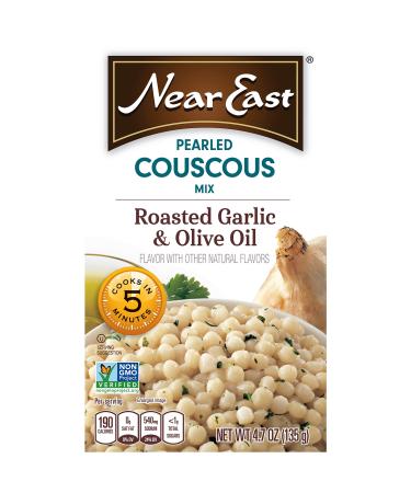 Near East Pearled Couscous, Roasted Garlic & Olive Oil,4.7 Ounce (Pack of 6 Boxes)