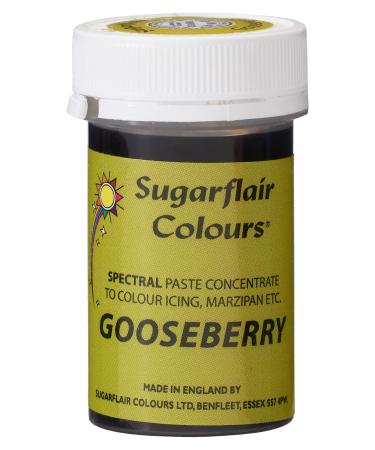 Sugarflair Gooseberry Spectral Food Colouring Paste Highly Concentrated for Use with Sugar Pastes Buttercream Royal Icing or Cake Mix Vibrant Colour Dye - 25g
