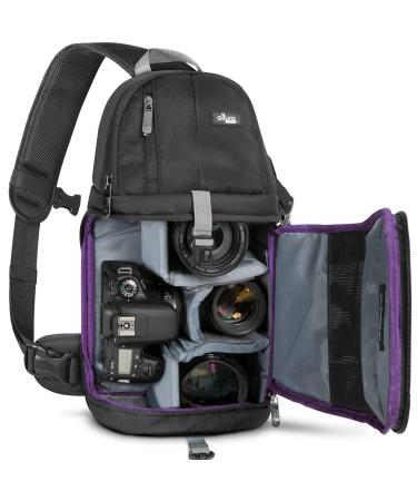 Altura Photo Camera Sling Bag DSLR Camera Bag - Camera Backpack for Canon, Nikon, Sony & GoPro Bag - Crossbody Camera Bag for Photographers - Camera Accessories Camera Bag